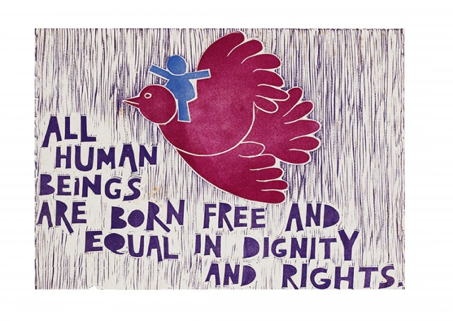 Ilustrao de Otvio Roth para a Declarao Universal dos Direitos Humanos