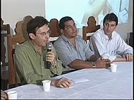 Secetario Estadual de Fazenda Waldir Jlio Teis e Almir Arantes, Vice - reitor da Unemat.