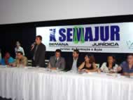Autoridades acadmicas e civis participam da abertura da Semajur