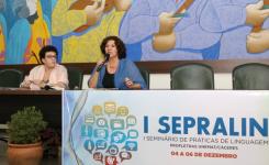 As atividades tiveram in�cio com confer�ncia sobre leitura e escrita como pr�ticas discursivas, mediada pela coordenadora do ProfLetras, Vera Regina Martins e Silva, e ministrada pela professora M�nica Fontana, da Unicamp