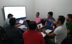 A instala��o est� sendo realizada pelas equipes da empresa E-Sig e da Unemat