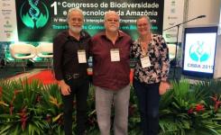 Ben Hur (Unemat),  Spartaco Astolfi Filho (UFAM), principal fundador da Bionorte, e Beatriz (Unemat) 