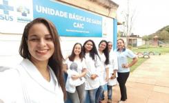 A equipe  composta pelas alunas Angela Maria Rodrigues, Skarlet Correa, Maria Eugnia Villarruel, Jane Tavares e Gilza Ferreira, com o apoio da enfermeira Rafaela Faro