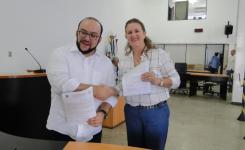 Ana Di Renzo e Eduardo Mahon formalizam parceria