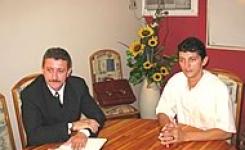 Reitor Taisir Karim e Cnsul da Bolvia no Brasil Edmundo Pilar