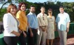 Gestores da Unemat e Secitec no campus regional de Alto Araguaia