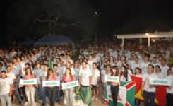 Abertura das Olimp�adas em Nova Xavantina.  Foto: Moises Bandeira.
