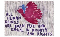 Ilustrao de Otvio Roth para a Declarao Universal dos Direitos Humanos